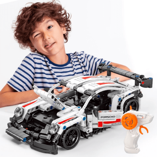 Constructor cu telecomandă HD Toys R16/28 Mașină/ White photo 6