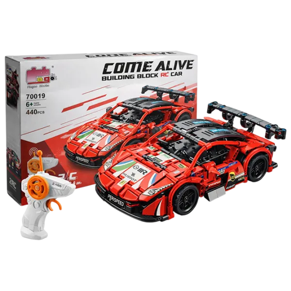 Constructor cu telecomandă HD Toys R16/28 Mașină/ Red photo 1