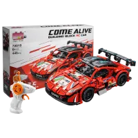 Конструктор с радиоуправлением HD Toys R16/28 Автомобиль/ Красный