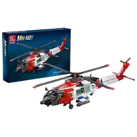 Constructor HD Toys D1R7/12 Elicopter/ White