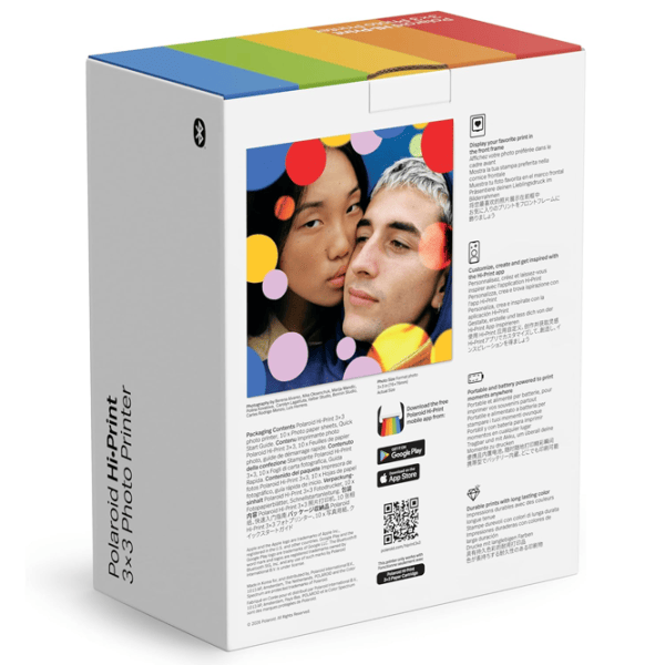 Фотопринтер Polaroid Hi Print 3x3 E-Box Bundle (10 Shots)  / Цветная / Белый photo 4