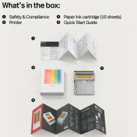 Foto imprimantă Polaroid Hi Print 3x3 E-Box Bundle (10 Shots) / Color / White photo 9