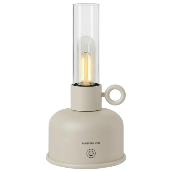 Lampă LED Forever Light Vintage Petroleum Beige photo 1