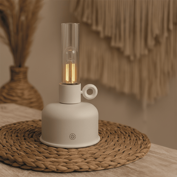 Lampă LED Forever Light Vintage Petroleum Beige photo 2