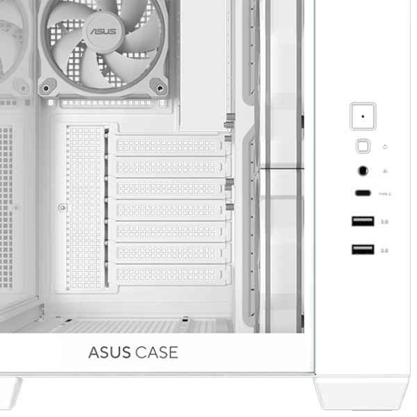Carcasă Asus A32 PLUS TG Mid Tower / White photo 13