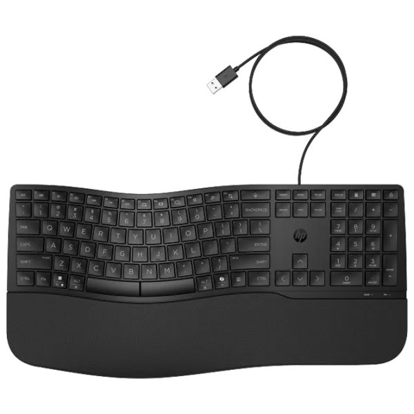 Tastatură HP 480 Comfort Cu fir / Black photo 1