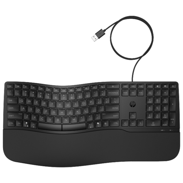 Tastatură HP 480 Comfort Cu fir / Black photo 1