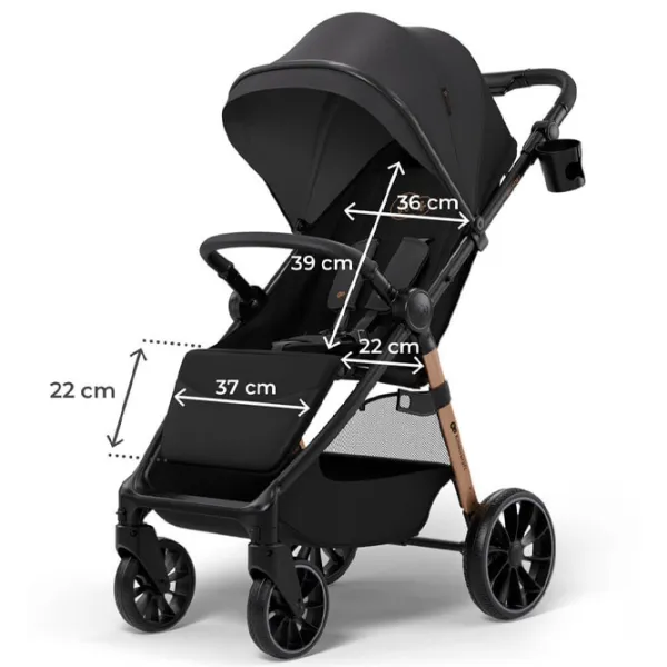 Детская коляска KinderKraft Grande 2 KSGRAN02BLK0000/ Черный photo 8