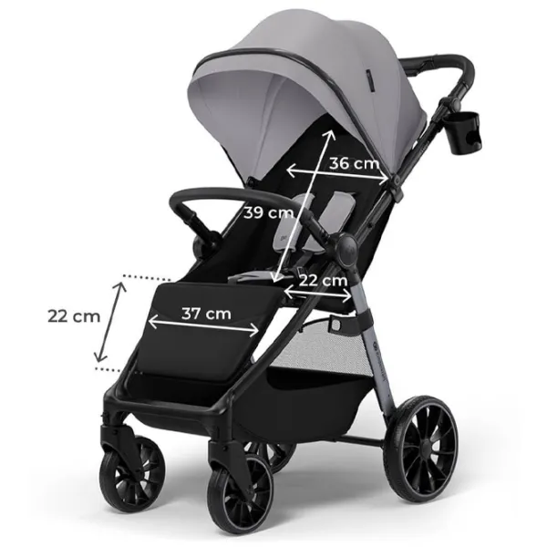 Детская коляска KinderKraft Grande 2 KSGRAN02GRY0000/ Серый photo 9