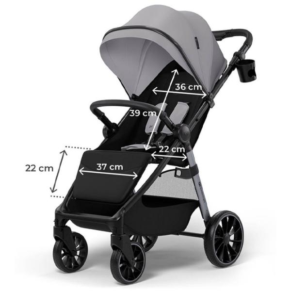Детская коляска KinderKraft Grande 2 KSGRAN02GRY0000/ Серый photo 9