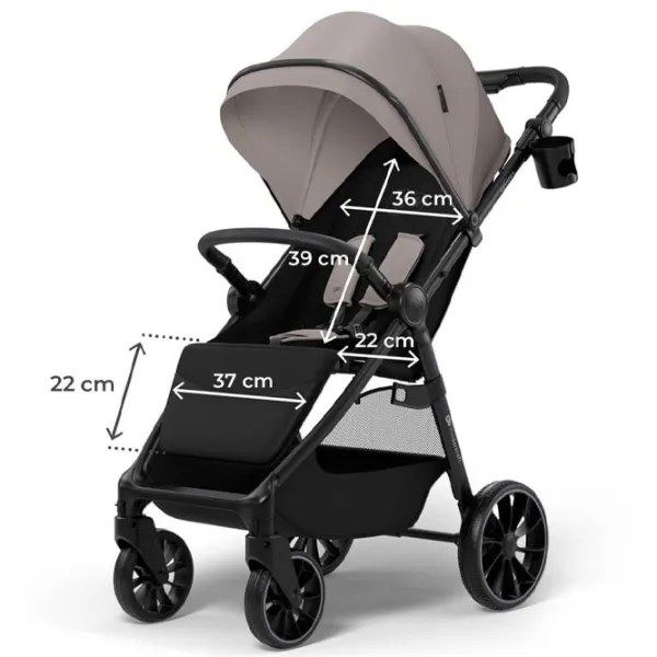 Детская коляска KinderKraft Grande 2 KSGRAN02BEG0000/ Бежевый photo 8