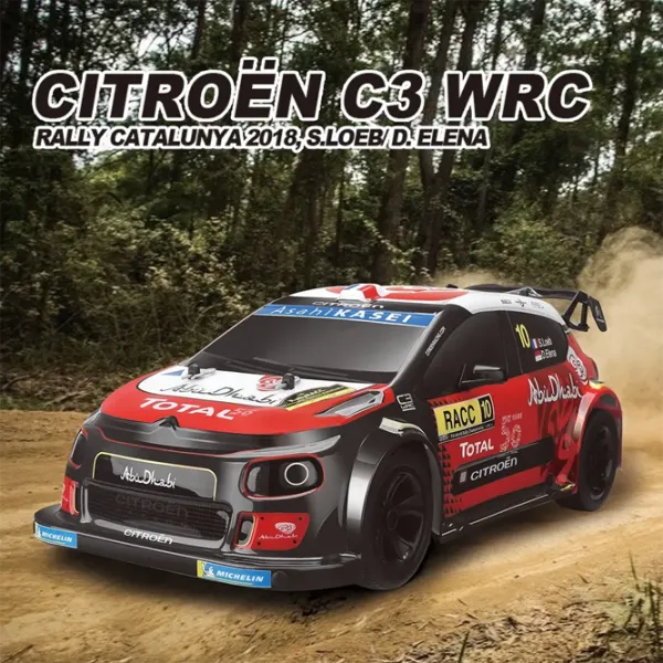 Машинка Fast Gearz Citroen C3 WRC QTRC00004B 12 км/ч / 2.4 ГГц / Разноцветный Красный photo 3