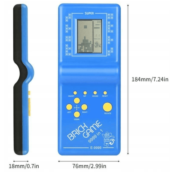 Портативная игровая консоль Telcon Retro Tetris Game  6+ / Разноцветный Синий photo 4