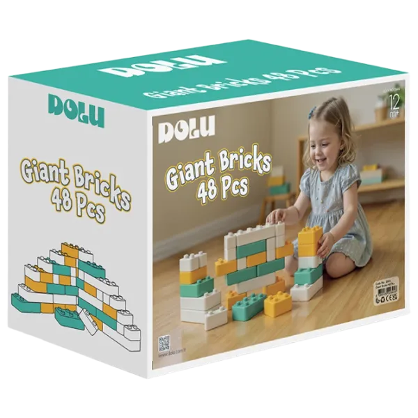 Constructor Dolu Giant Bricks Clasic/ Multicolor photo 1