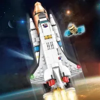 Constructor HD Toys D1R7/3 Rachetă spațială/ White photo 7