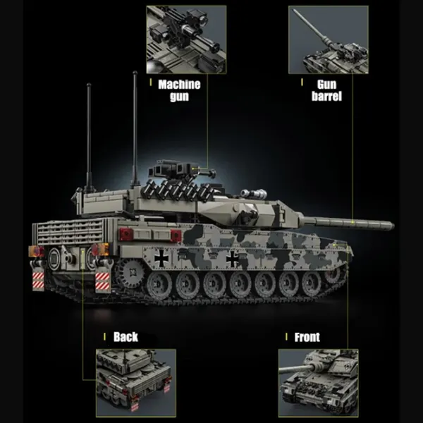 Constructor HD Toys Leopard 2A7 Heavy Tanc/ Black photo 4