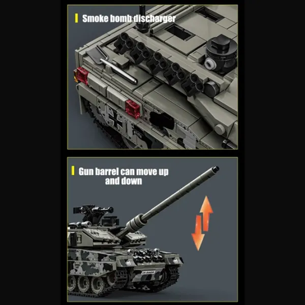 Constructor HD Toys Leopard 2A7 Heavy Tanc/ Black photo 5