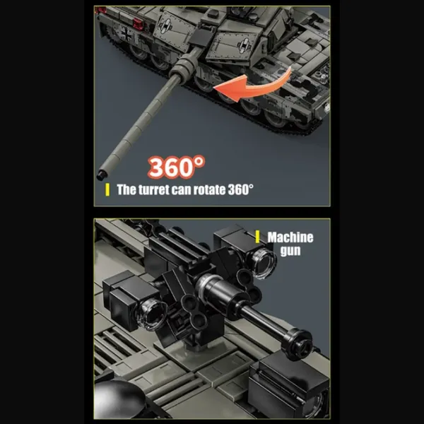 Constructor HD Toys Leopard 2A7 Heavy Tanc/ Black photo 6