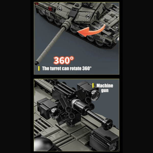 Constructor HD Toys Leopard 2A7 Heavy Tanc/ Black photo 6