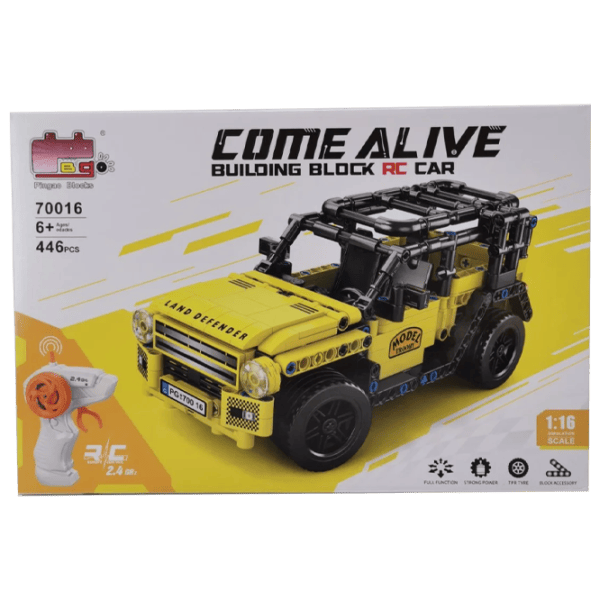 Constructor cu telecomandă HD Toys R23/33 Mașină/ Yellow photo 1