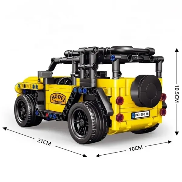 Constructor cu telecomandă HD Toys R23/33 Mașină/ Yellow photo 5