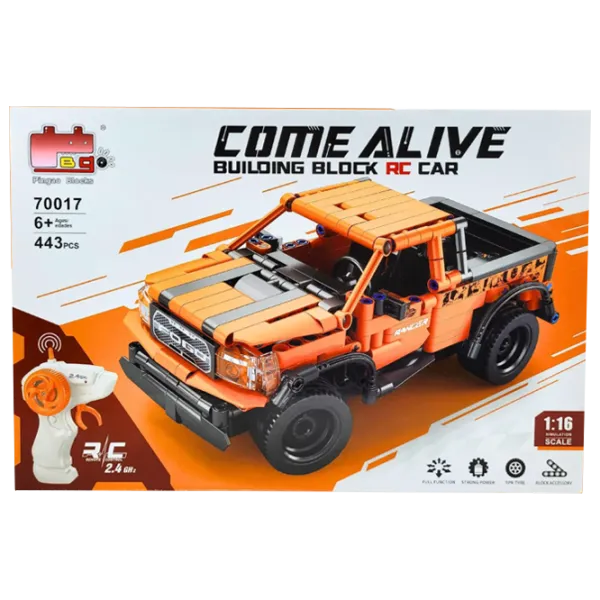 Constructor cu telecomandă HD Toys R23/33 Mașină/ Orange photo 1