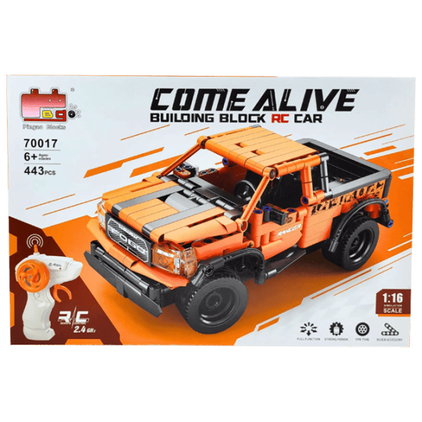 Constructor cu telecomandă HD Toys R23/33 Mașină/ Orange photo 1