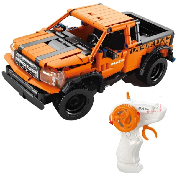 Constructor cu telecomandă HD Toys R23/33 Mașină/ Orange photo 3