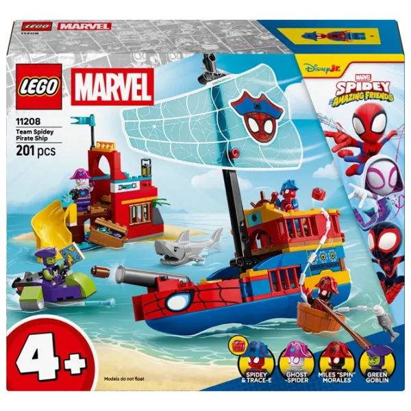 Constructor LEGO Team Spidey Pirate Ship Clasic/ Red photo 1