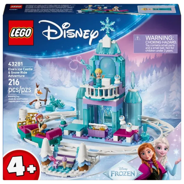 Constructor LEGO Elsa's Ice Castle & Snow Ride Adventure Scenă din film/ Blue photo 1