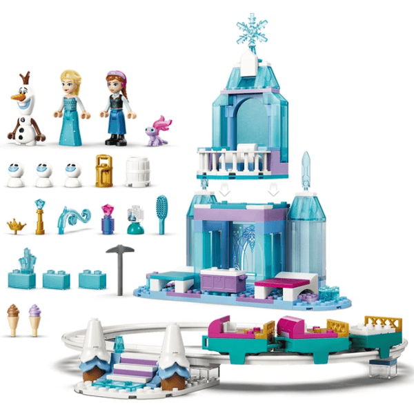 Constructor LEGO Elsa's Ice Castle & Snow Ride Adventure Scenă din film/ Blue photo 6