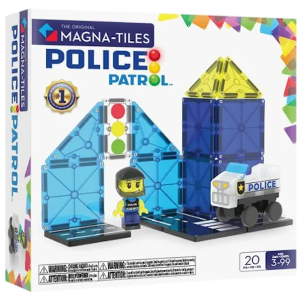 Constructor Magna-Tiles Police Patrol Clasic/ Blue photo 1