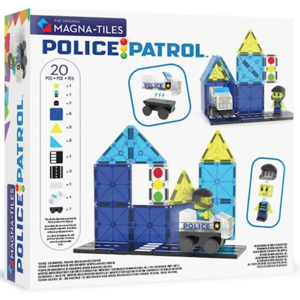 Constructor Magna-Tiles Police Patrol Clasic/ Blue photo 3