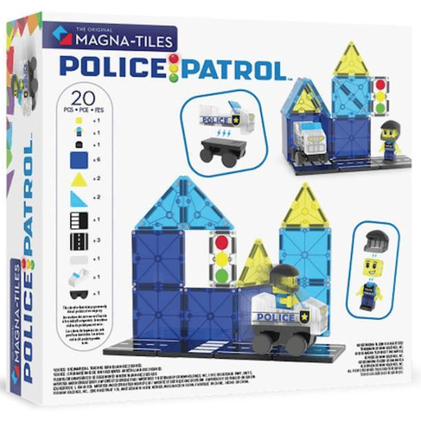 Constructor Magna-Tiles Police Patrol Clasic/ Blue photo 3