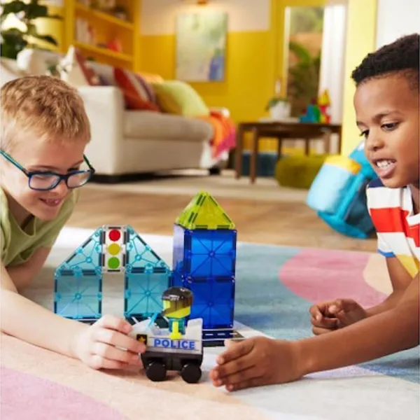 Constructor Magna-Tiles Police Patrol Clasic/ Blue photo 7