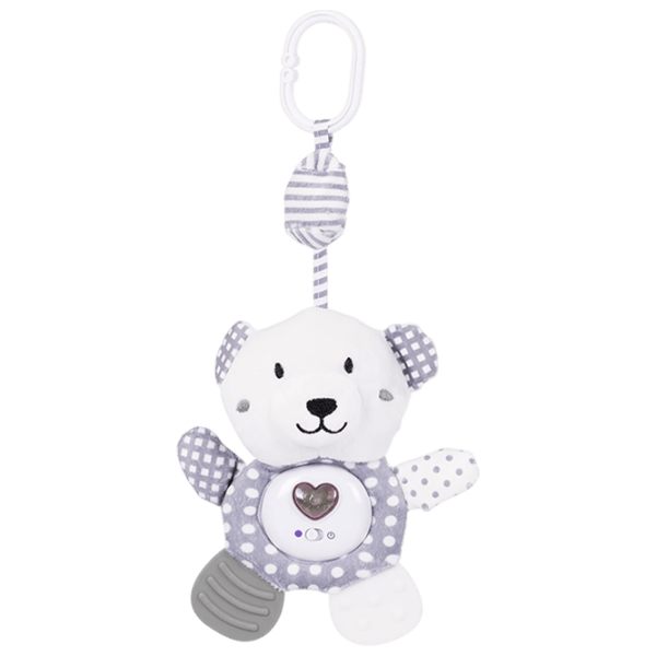 Jucărie pentru pătuțuri și cărucioare Chipolino Teddy Bear PIKL02501BEA  / White photo 1
