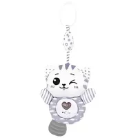 Jucărie pentru pătuțuri și cărucioare Chipolino Kitten PIKL02503CAT  / White