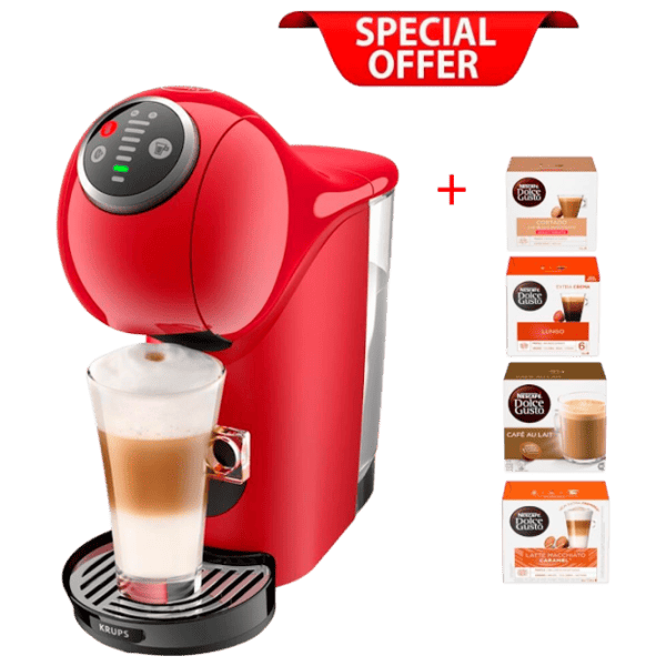 Aparat de cafea KRUPS KP340510 + Cadou Cafea Dolce Gusto  / 0.8 l / Red photo 1