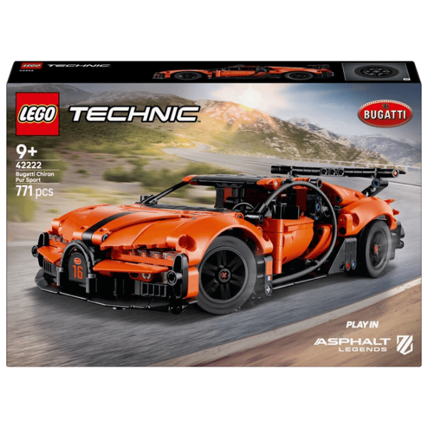 Constructor LEGO Bugatti Chiron Pur Sport Mașină/ Orange photo 1