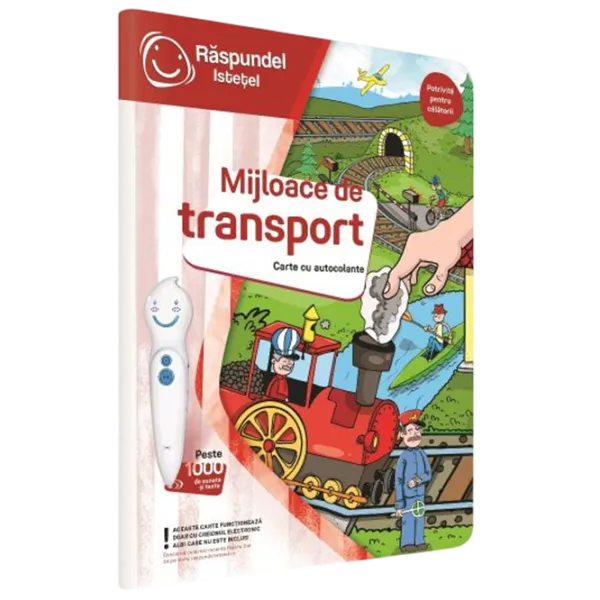 Carte educativă Raspundel Istetel Stickerbook Transport 5+/ Dezvoltare photo 1