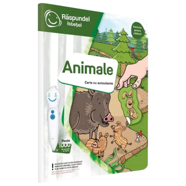 Carte educativă Raspundel Istetel Stickerbook Animals 5+/ Dezvoltare photo 1
