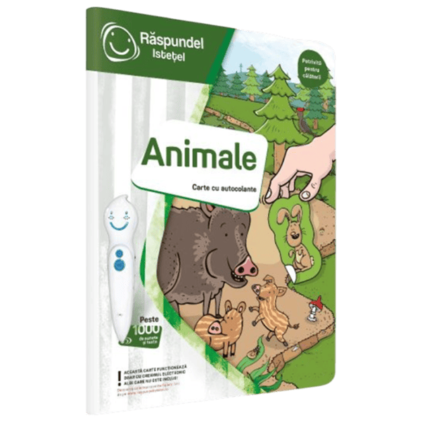 Carte educativă Raspundel Istetel Stickerbook Animals 5+/ Dezvoltare photo 1