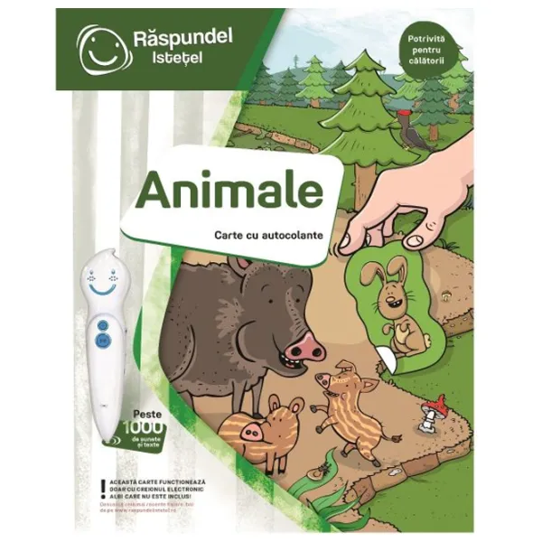 Carte educativă Raspundel Istetel Stickerbook Animals 5+/ Dezvoltare photo 3