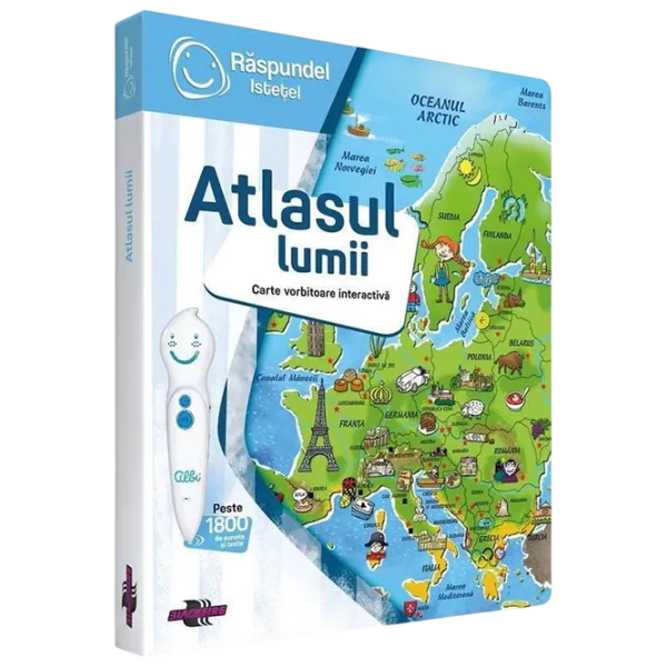 Carte educativă Raspundel Istetel World Atlas 5+/ Dezvoltare photo 1