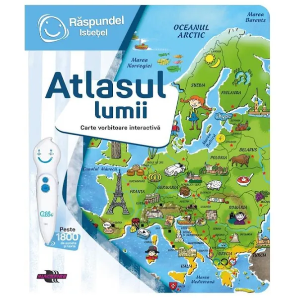 Carte educativă Raspundel Istetel World Atlas 5+/ Dezvoltare photo 2