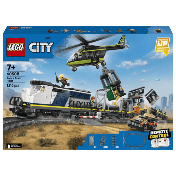 Constructor cu telecomandă LEGO Police Train Heist Clasic/ Gray photo 1