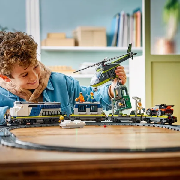 Constructor cu telecomandă LEGO Police Train Heist Clasic/ Gray photo 5