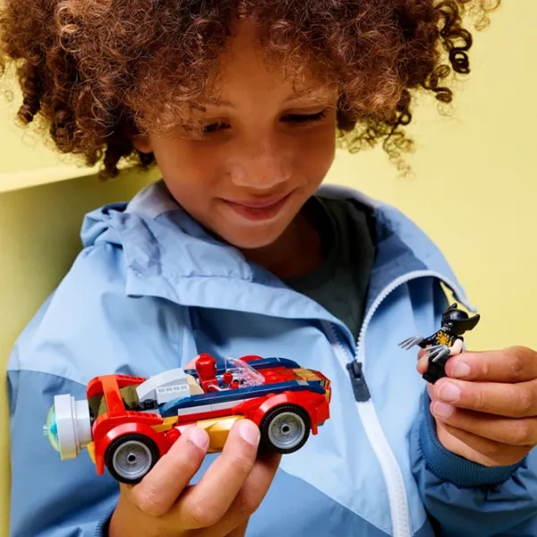 Constructor LEGO Spider-Man Car VS. Venomized Wolverine Mașină/ Red photo 5