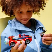 Constructor LEGO Spider-Man Car VS. Venomized Wolverine Mașină/ Red photo 5