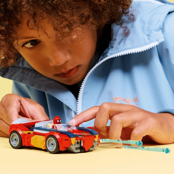 Constructor LEGO Spider-Man Car VS. Venomized Wolverine Mașină/ Red photo 7